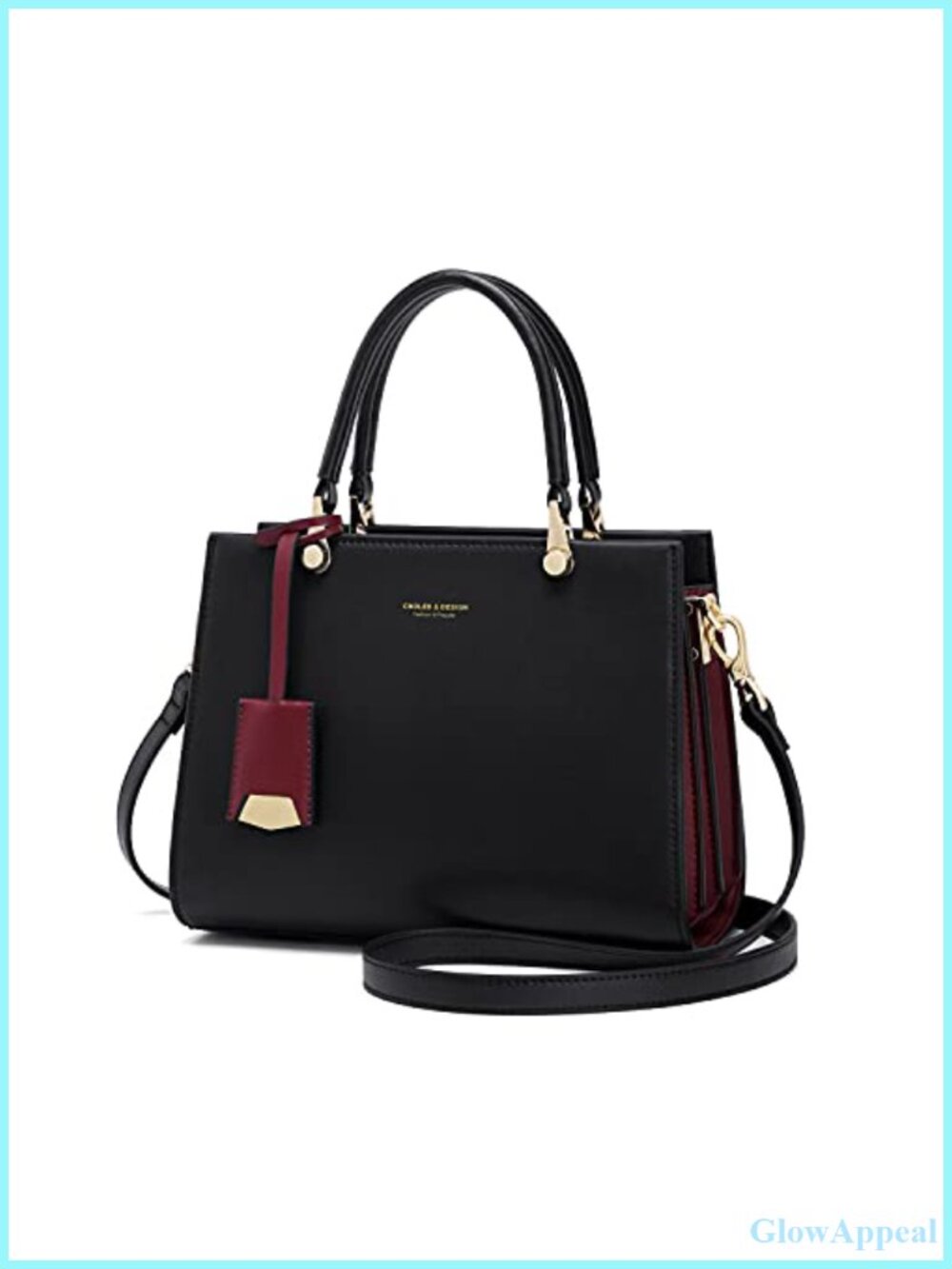 Cnoles Genuine Leather Satchel Tote Shoulder Bag for Women